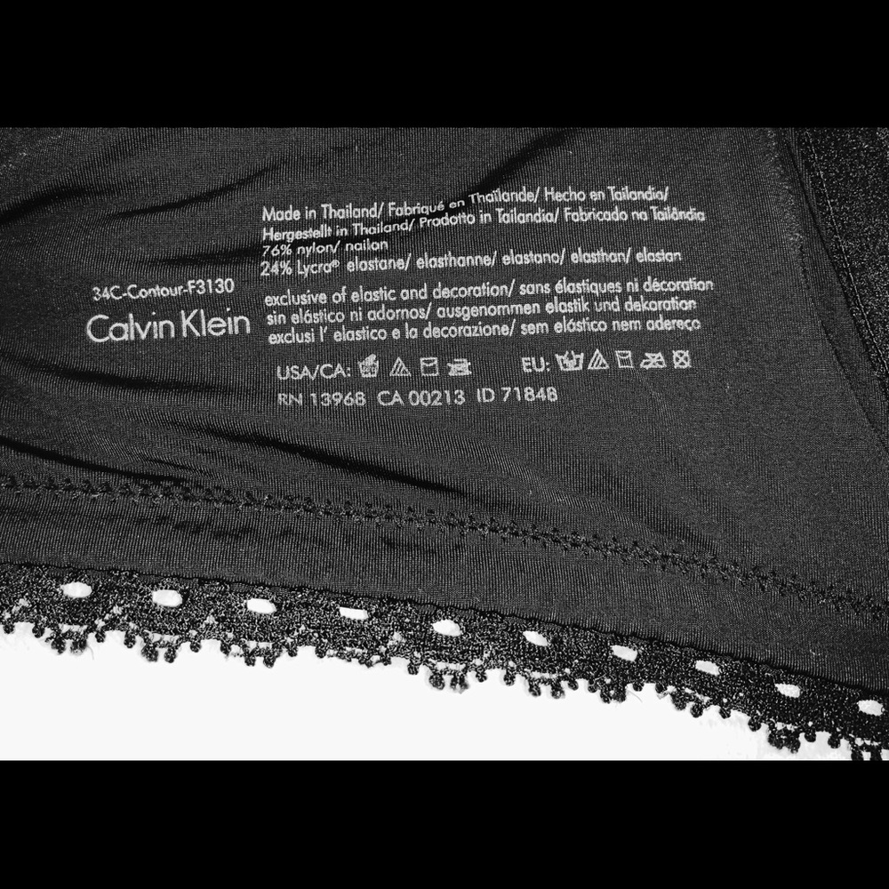 Calvin Klein 34C Black Bra